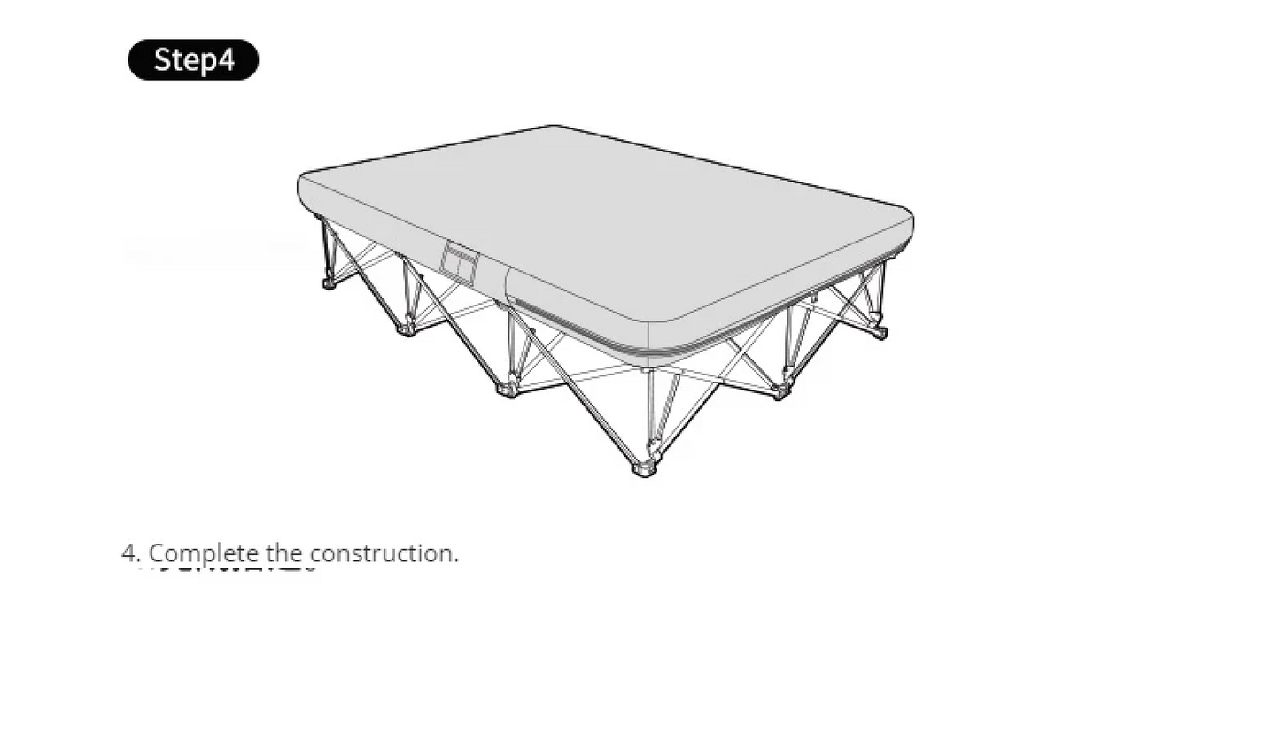x Nature Folding Camping Bed
