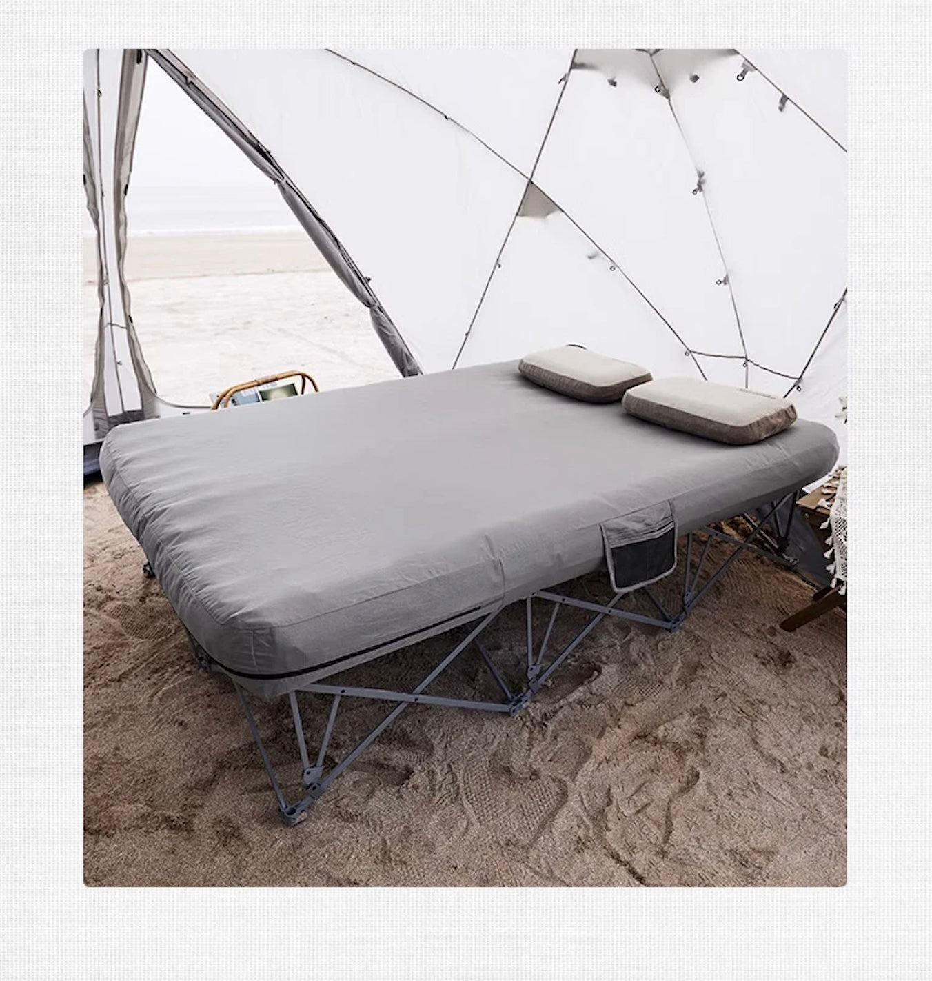 x Nature Folding Camping Bed