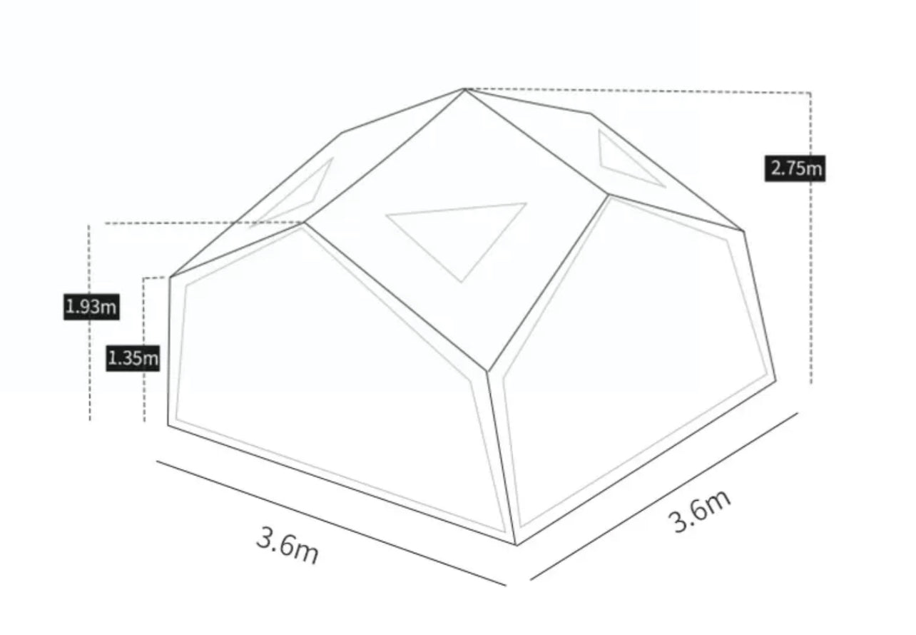 Coody Hub Shelter 13.0 Inflatable Tent