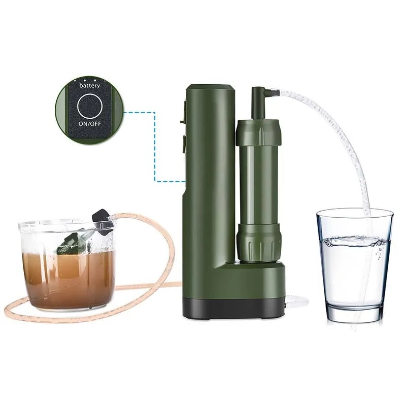 x Nature outdoor electeic water filter, Water purification pipette