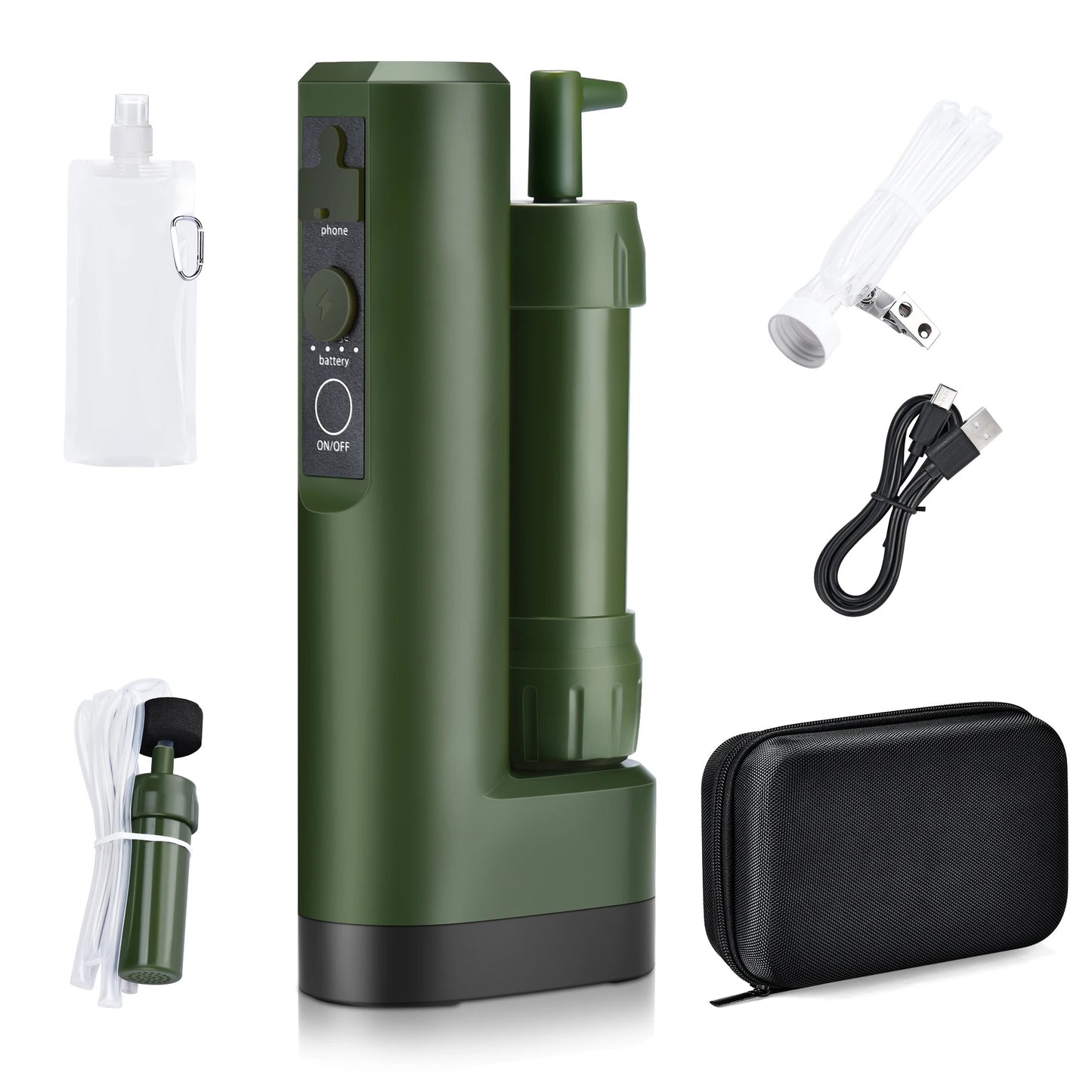 x Nature outdoor electeic water filter, Water purification pipette