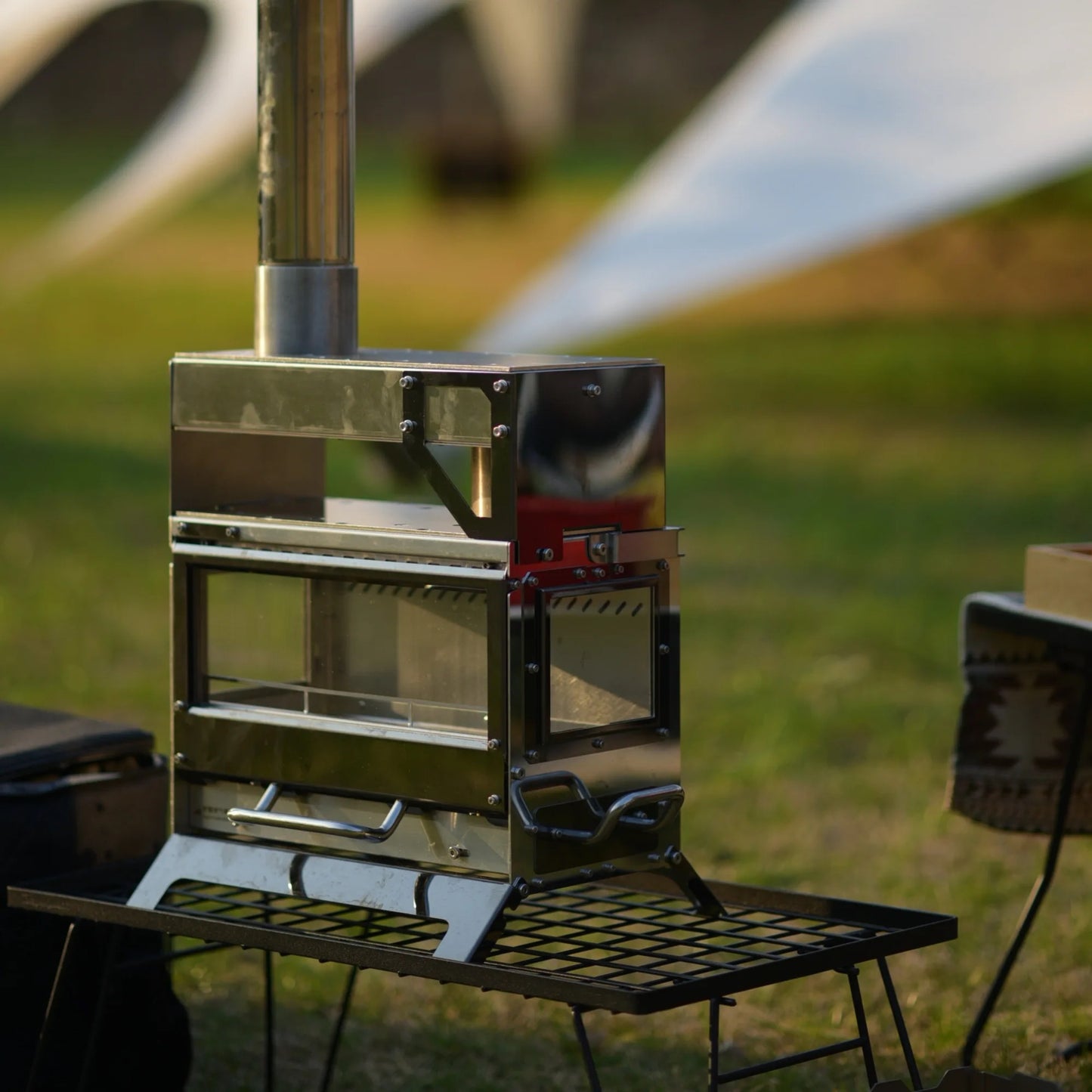 x Nature Fortress Heart Camping Wood Stove