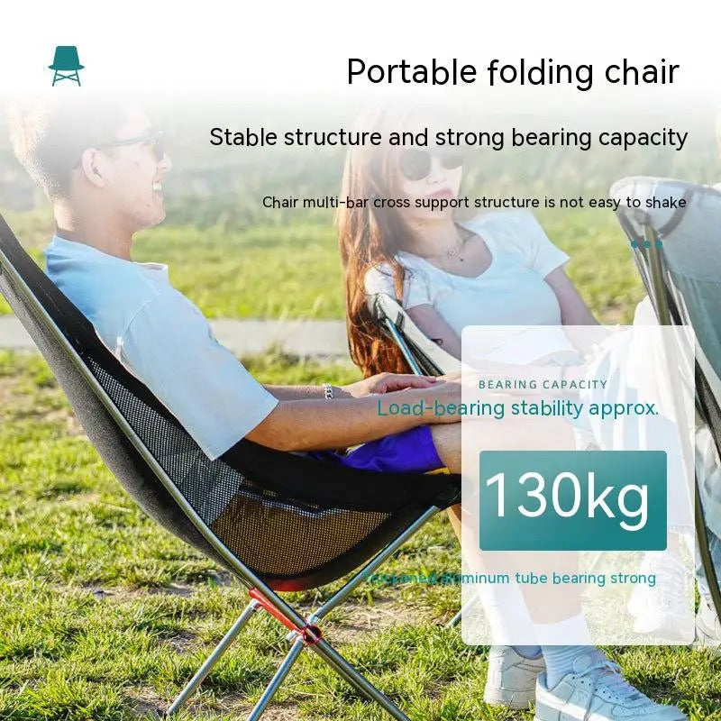 x Nature Light weight Back Support Portable Folding Chair