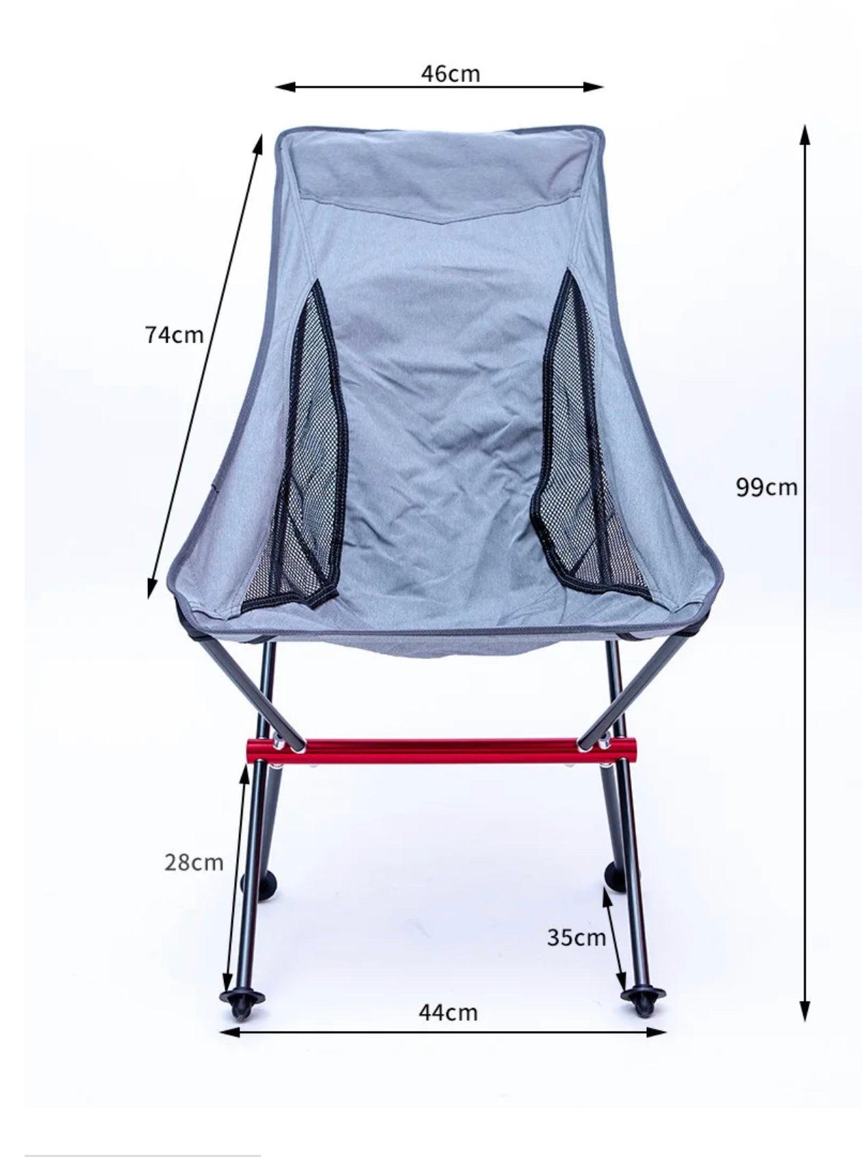 x Nature Light weight Back Support Portable Folding Chair