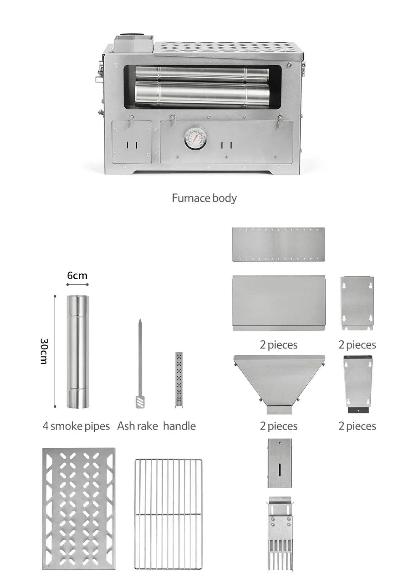 x Nature Pellet Wood Burner Built-in Oven