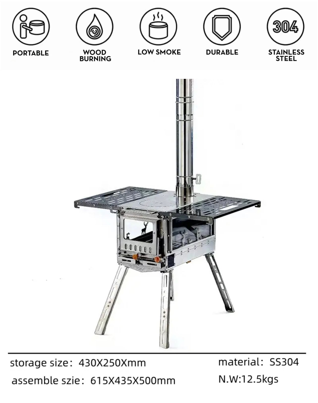 x Nature Muti function wood Burner