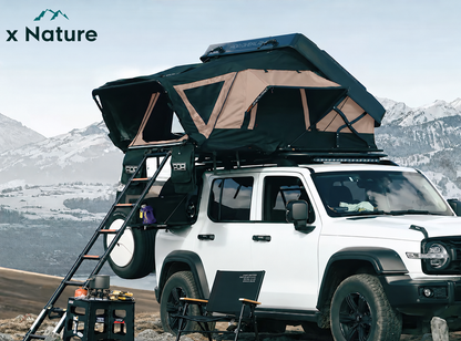 xNature Rooftop Tent PS 165 ABS Hard Shell Pop up 4x4 Off Road Car Tent for 2-3 Person Outdoor Camping