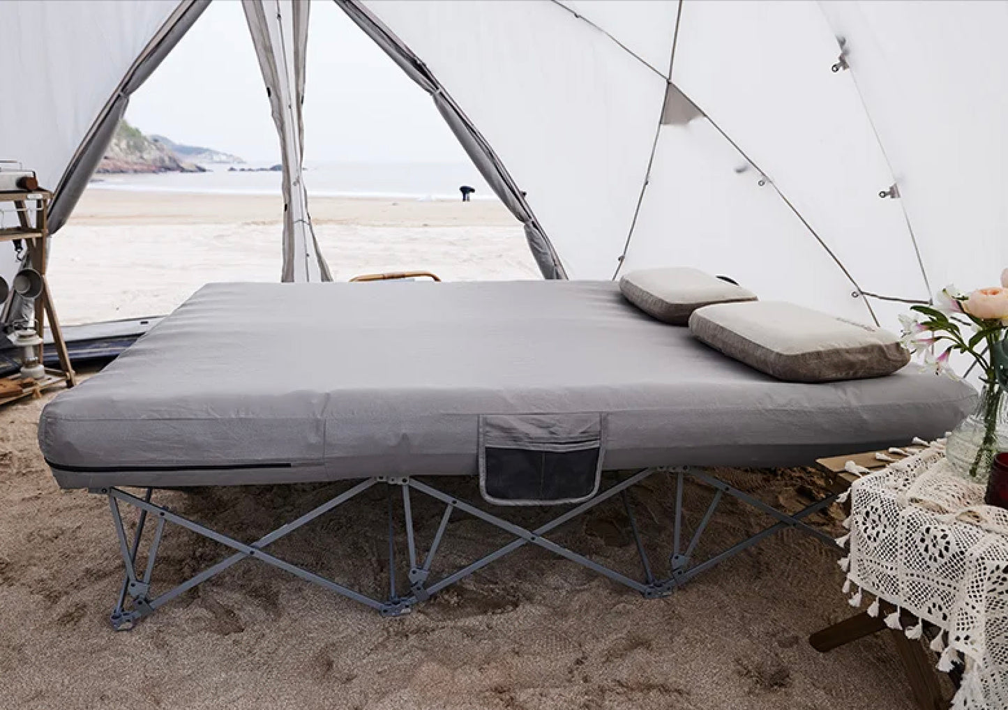 x Nature Folding Camping Bed