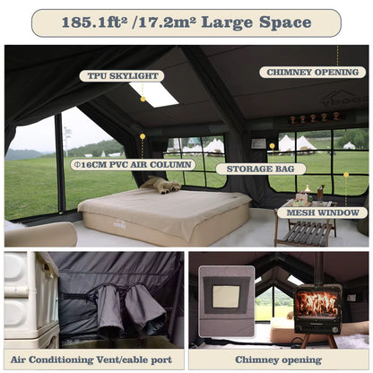 Coody 17.2 Familia air tent Gray