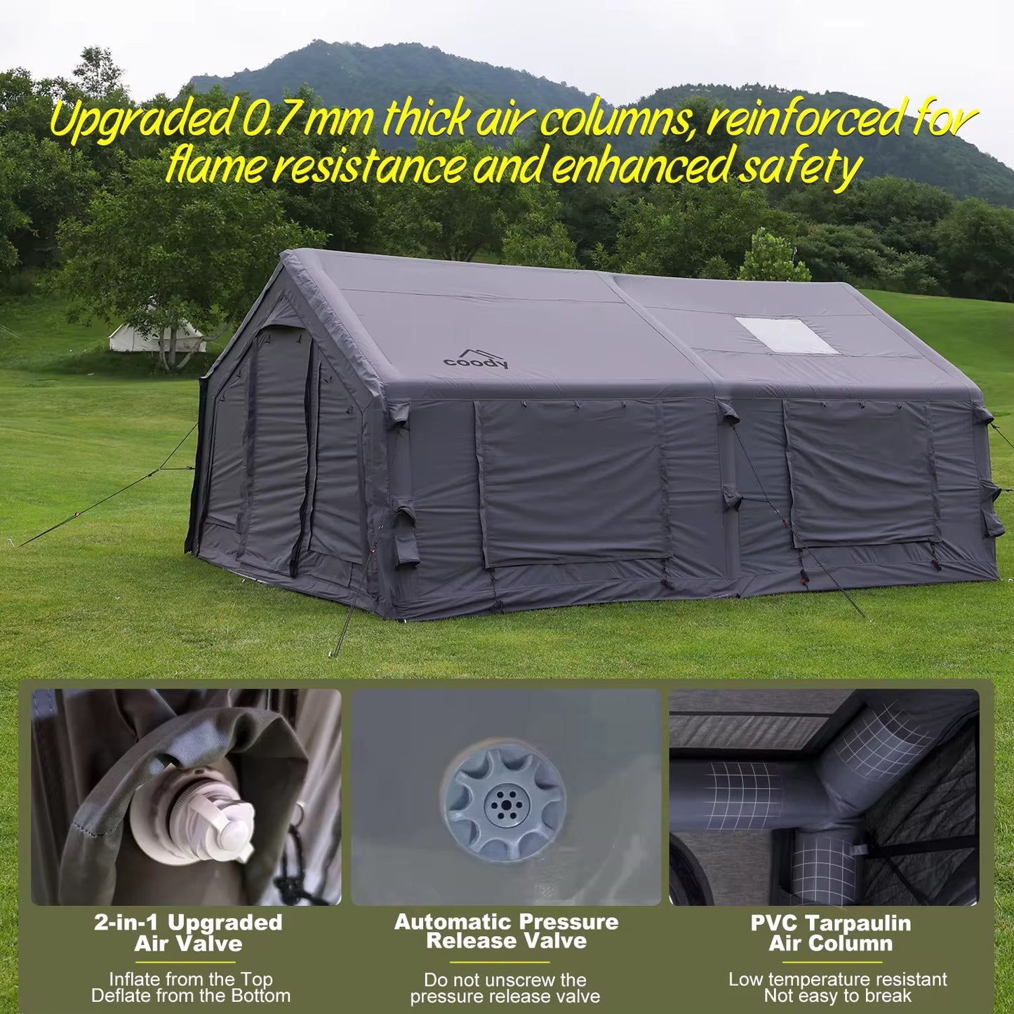 Coody 17.2 Familia air tent Gray