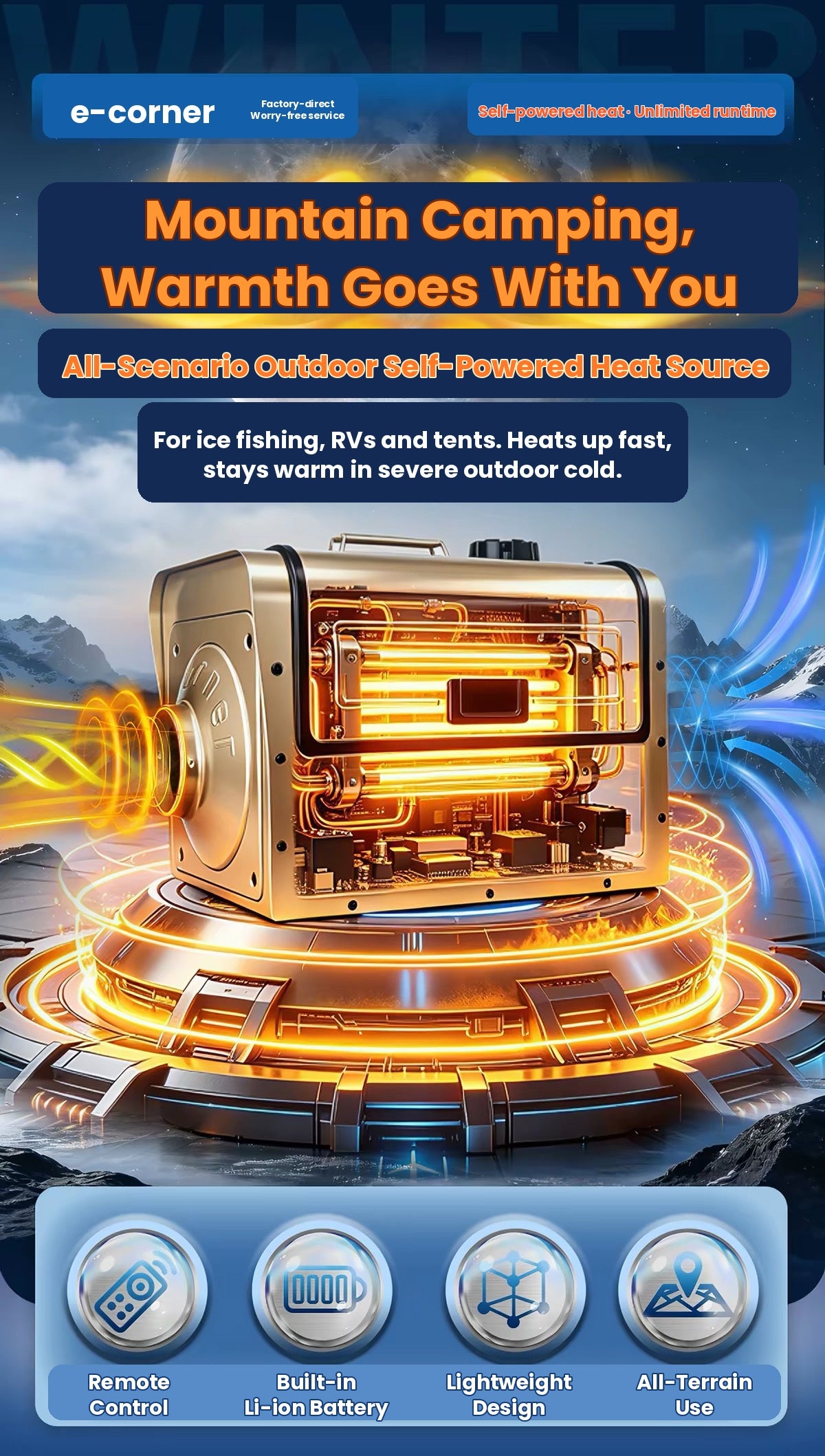 xNature Self-generating Portable Diesel Heater
